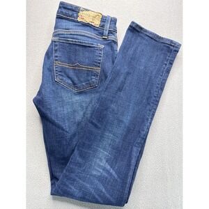 Denim & Supply Ralph Lauren Jeans Women 27 Blue Straight Leg Whiskered Stretch